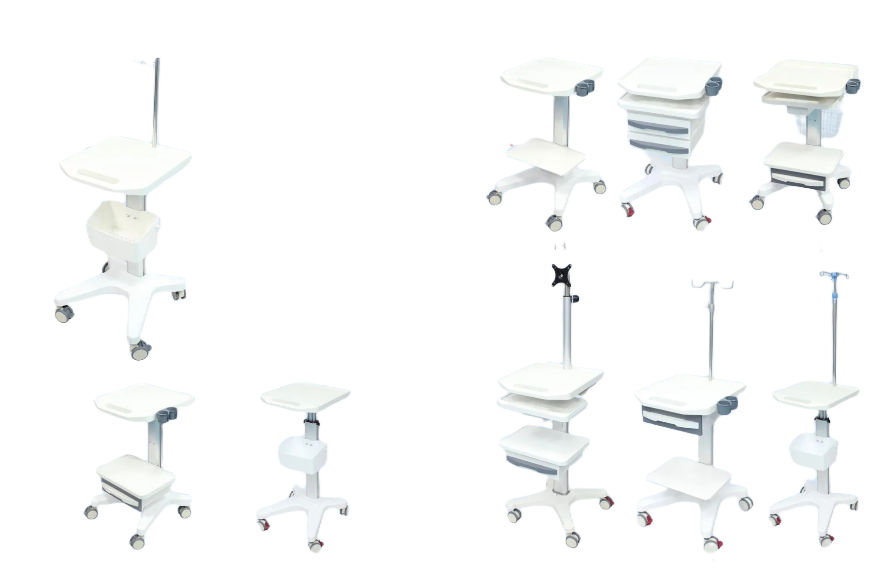 Medical Instrument Trolley | MF15 Series Mobile Clinical Cart by Red Sun Medizone
