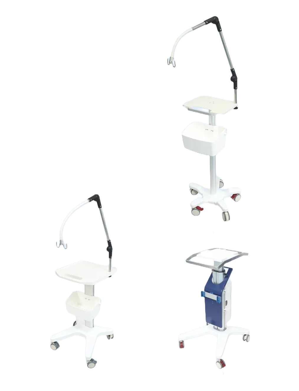 Mobile Medical Monitor Stand HY03 Series – Patient Vital Sign & Ventilator Rolling Cart