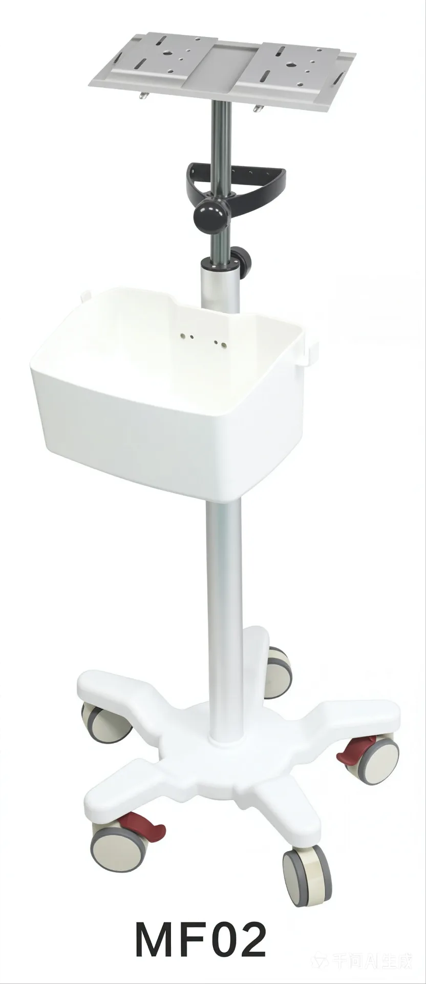 Monitor Trolley & Stand | MF Series Mobile Clinical Workstation by Red Sun Medizone — image 3