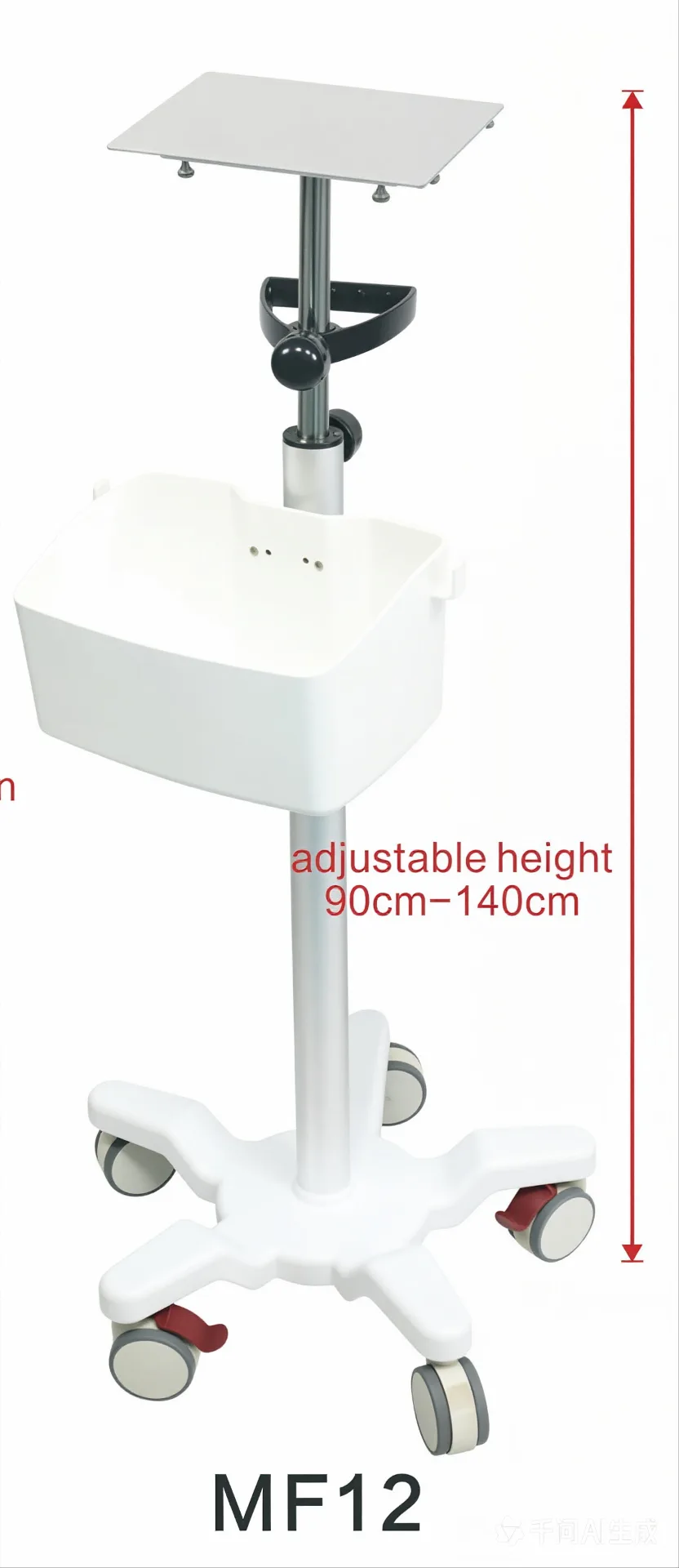Monitor Trolley & Stand | MF Series Mobile Clinical Workstation by Red Sun Medizone — image 5