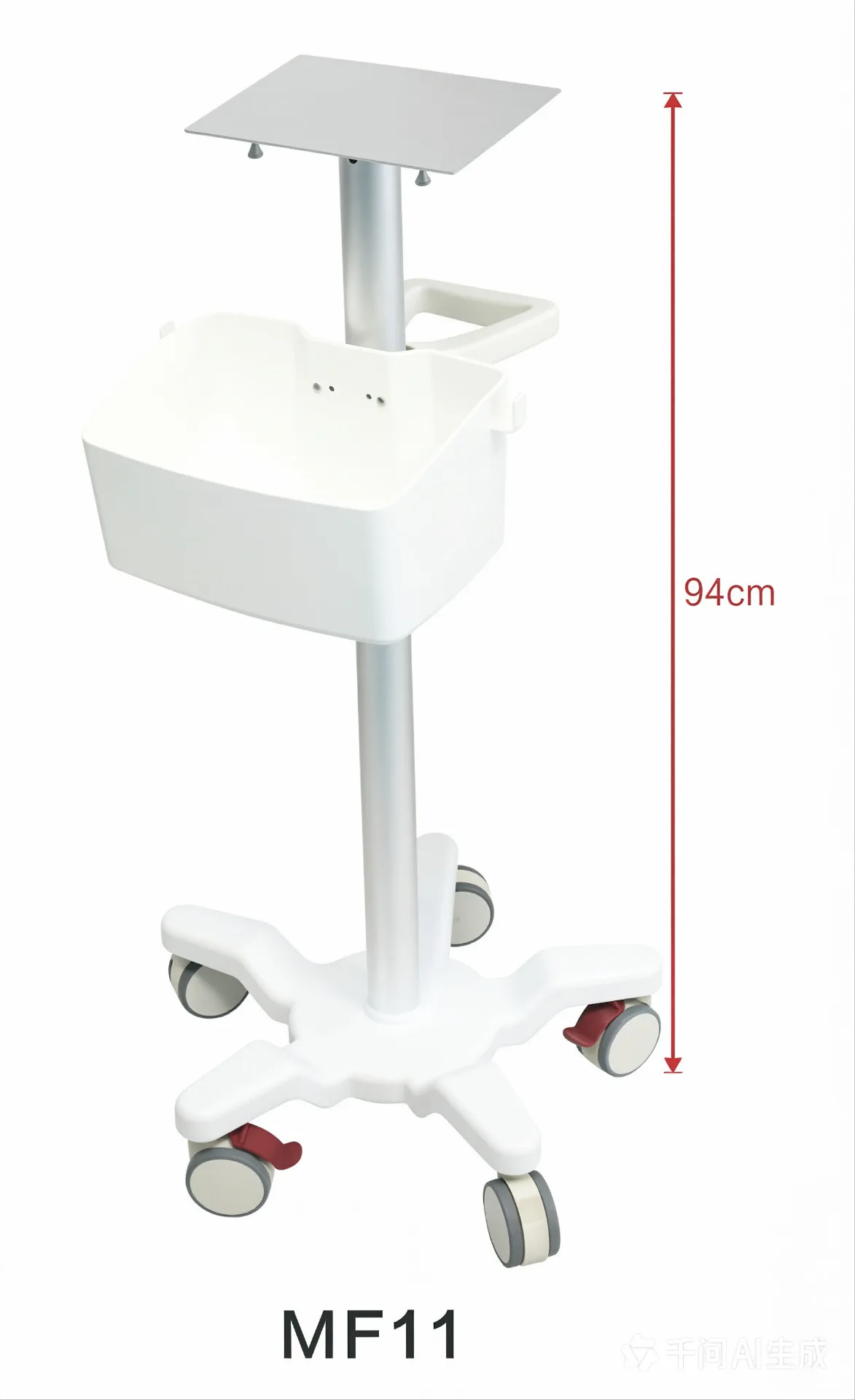 Monitor Trolley & Stand | MF Series Mobile Clinical Workstation by Red Sun Medizone — image 8
