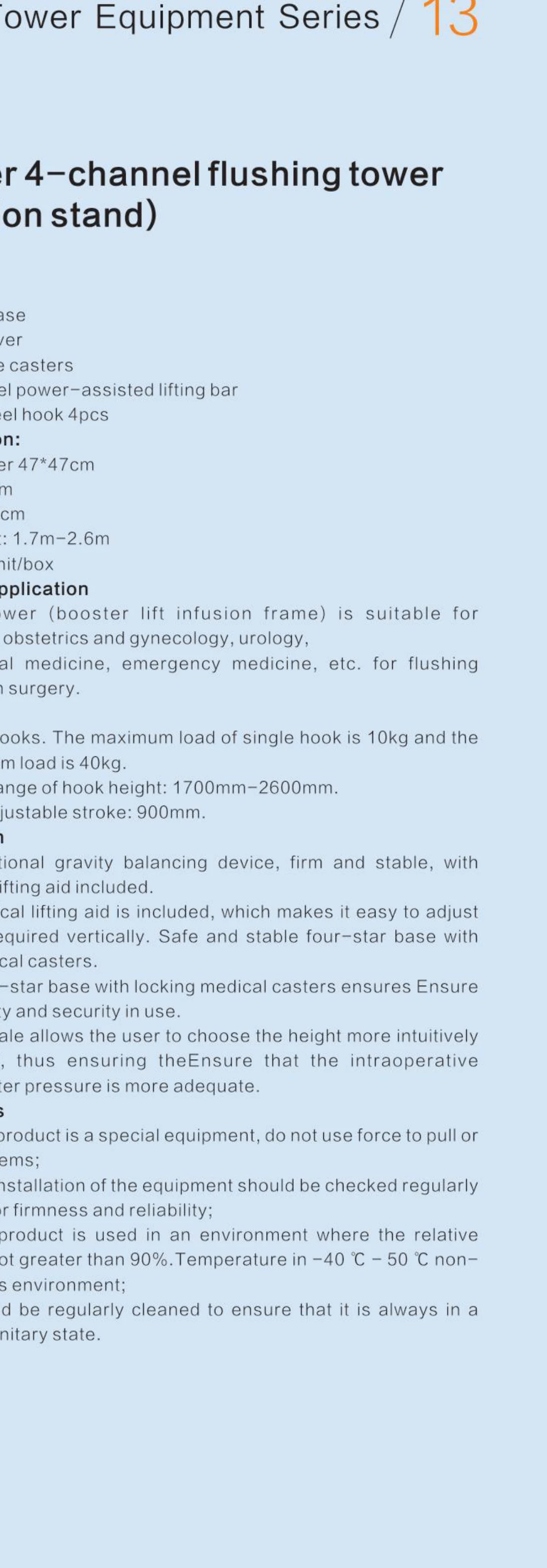 Flushing Tower Equipment | B-Series Surgical Irrigation Stand by Red Sun Medizone — image 4