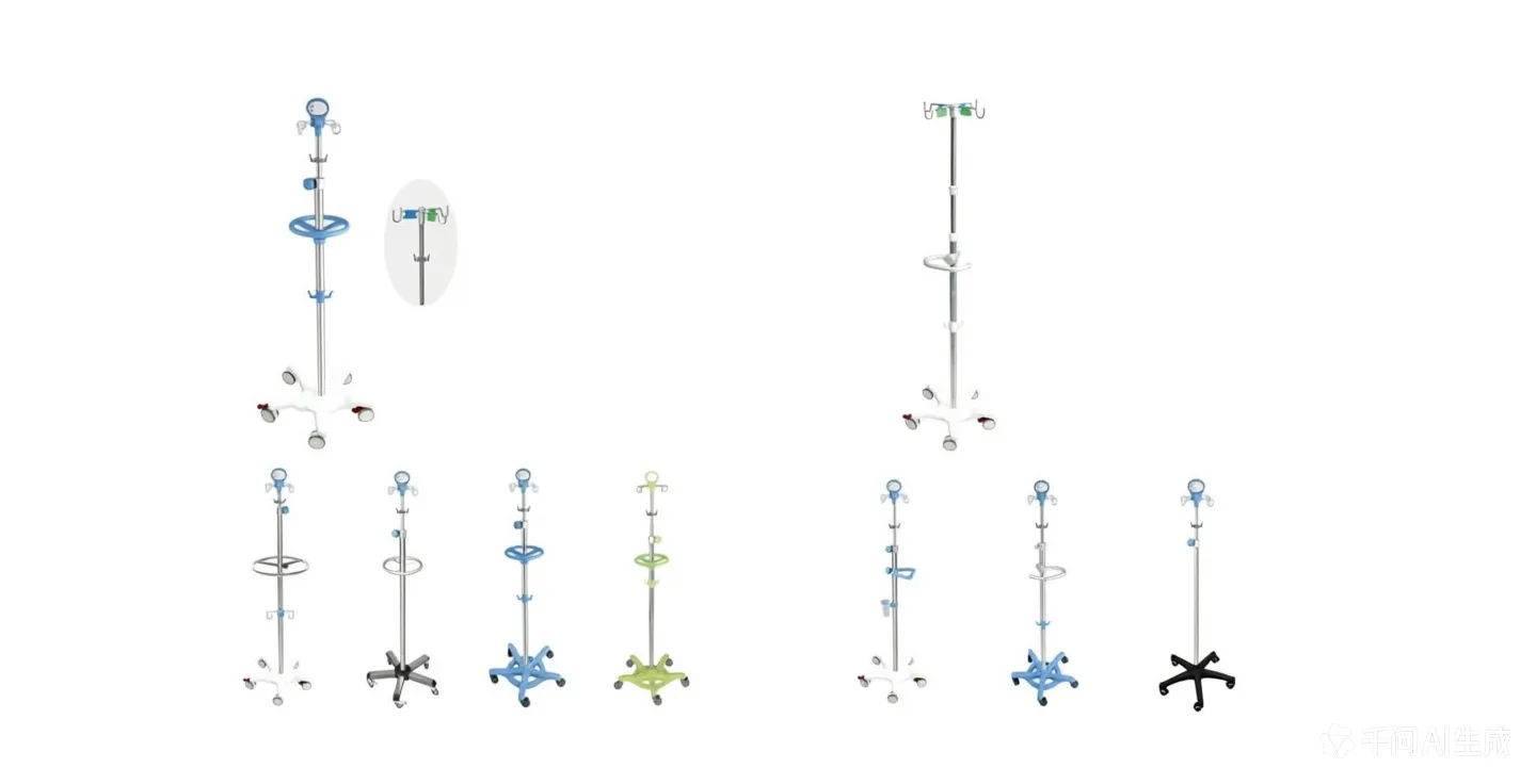 High-End Infusion Series: Premium IV Stands & Medical Pole Systems