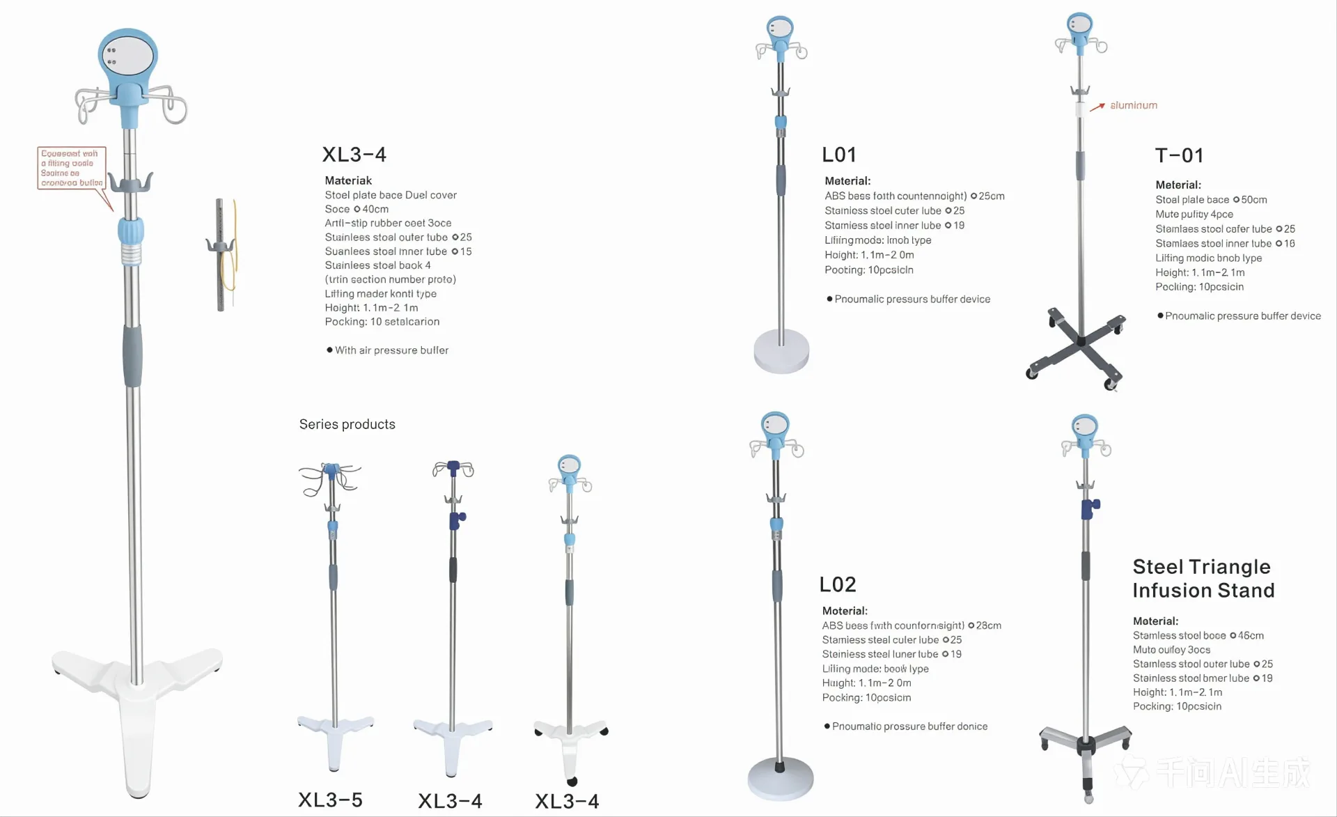 Premium IV Infusion Stands | Professional Medical Poles by Red Sun Medizone