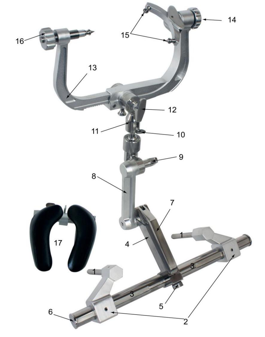 Three-Point Skull Clamp System for Neurosurgery — image 2